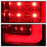 Spyder 07-13 GMC Sierra 1500 V2 Light Bar LED Tail Lights - Red Clear (ALT-YD-GS07V2-LBLED-RC) - 5084767