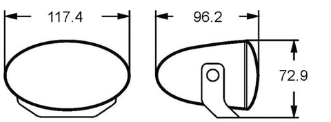 Hella FF50 Series H7 12V/55W Halogen Fog Lamp Kit - 008283801