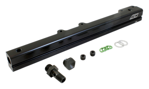 AEM 96-00 Civic CX/DX/LX/EX & 96-97 Del Sol S/Si Black Fuel Rail - 25-109BK