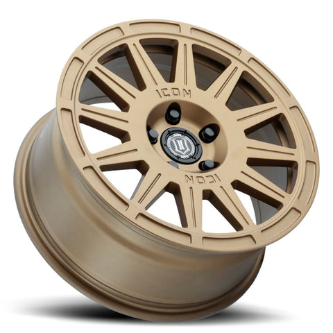 ICON Ricochet 17x8 5x100 38mm Offset 6in BS Satin Gold Wheel - 7017805060SG