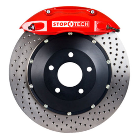 StopTech 98-06 Toyota Landcruiser Front BBK ST-40 Red Caliper 355x32mm Drilled Rotors - 83.858.4700.72