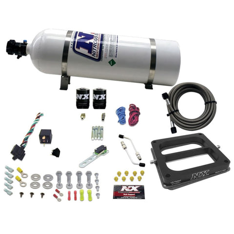 Nitrous Express Dom/Gasoline Nitrous Kit (100-500HP) w/15lb Bottle - 50070-15