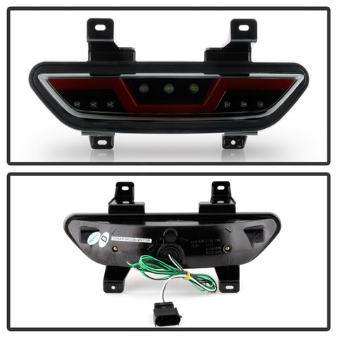 Spyder 15-16 Ford Mustang LED Reverse Lights - Black Smoke w/ Red Bar (ALT-YD-FM15RED-REV-BSM) - 5082794