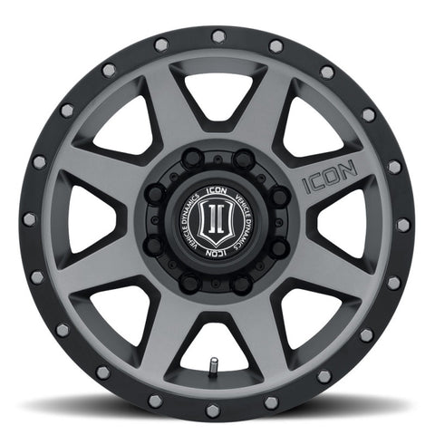 ICON Rebound HD 18x9 8x6.5 12mm Offset 5.5in BS 121.4mm Bore Titanium Wheel - 1818908055TT