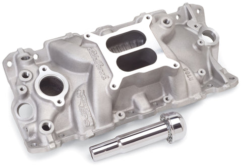 Edelbrock Intake Manifold Performer Eps w/ Oil Fill Tube And Breather for Small-Block Chevy - 2703