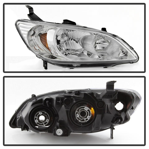 xTune 04-05 Honda Civic (Excl Hatchback/Si) OEM Style Headlights - Chrome (HD-JH-HC04-4D-AM-C) - 9042713