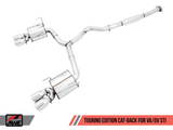 AWE Tuning Subaru STI VA / WRX GV / STI GV Sedan Touring Edition Exhaust - Chrome Silver Tip (102mm) - 3015-42104