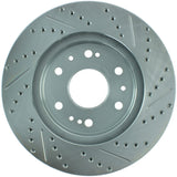 StopTech Select Sport 07-11 GM Silverado 1500 Slotted and Drilled Right Front Rotor - 227.66057R