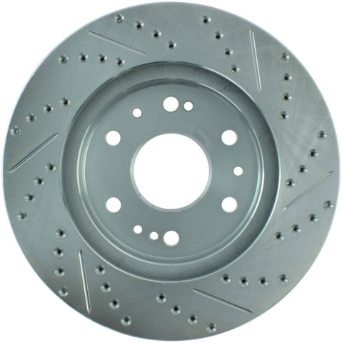 StopTech Select Sport 07-11 GM Silverado 1500 Slotted and Drilled Right Front Rotor - 227.66057R