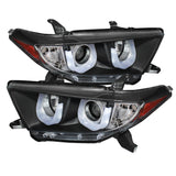 Spyder Toyota Highlander 11-13 Projector Headlights 3D DRL Blk PRO-YD-THLAN11-3DDRL-BK - 5075055