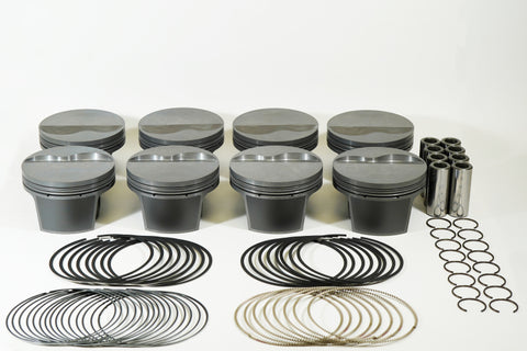 Mahle MS Piston Set SBF 408ci 4.030in Bore 4.000in Stroke 6.25in Rod .927 Pin -6cc 11.5 CR Set of 8 - 930244330