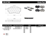 StopTech Performance 97-04 Porsche Boxster / 00-08 Boxster S / 98-08 911 Rear Brake Pads - 309.07380