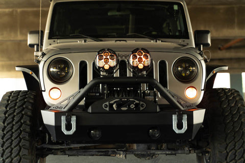 DV8 Offroad 07-18 Jeep Wrangler JK Slim Fender Flares - FDJK-07