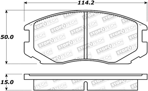 StopTech Street Brake Pads - Front - 308.06020