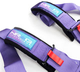 NRG SFI 16.1 5Pt 3 Inch Seat Belt Harness with Pads / Cam Lock - Purple - SBH-B6PCPP