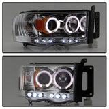 Spyder Dodge Ram 1500 02-05/Ram 2500 03-05 Projector Headlights LED Halo LED Chrm PRO-YD-DR02-HL-C - 5009982