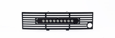 Putco 11-14 Ford F-150 EcoBoost SS Blk Bar Bumper Grille Insert w/ 10in Luminix Light Bar - 87182FPL