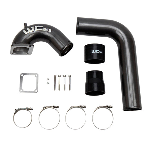 Wehrli 03-07 Dodge 5.9L Cummins 3.5in Intake Horn & Driver Side Intercooler Pipe Kit - Candy Purple - WCF100528-CP