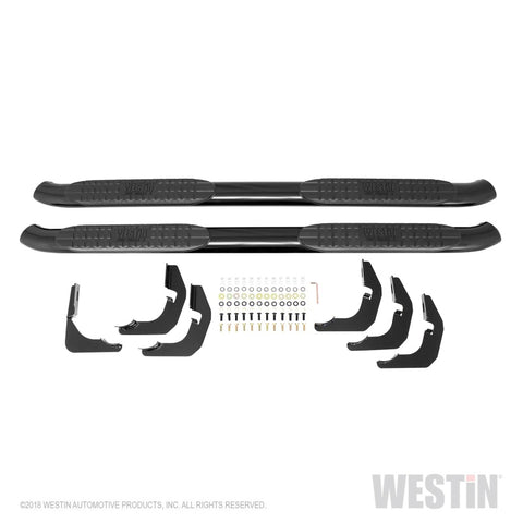 Westin 2015-2018 Ford F-150 SuperCrew PRO TRAXX 4 Oval Nerf Step Bars - Black - 21-23945