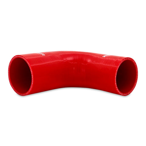 Mishimoto Silicone Reducer Coupler 90 Degree 2in to 2.5in - Red - MMCP-R90-2025RD