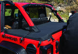 Rampage 2018-2022 Jeep Wrangler(JL) 4-Door Tonneau Cover w/ Tailgate Bar Kit - Black Diamond - 741036