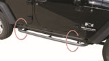 Rampage 2007-2018 Jeep Wrangler(JK) Srs Side Bar Rockerguard Step - Black - 88732