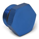 Russell Performance -12 AN Straight Thread Plug (Blue) - 660300