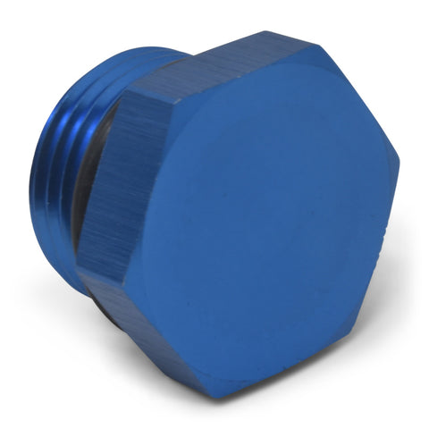 Russell Performance -12 AN Straight Thread Plug (Blue) - 660300