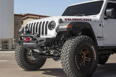 Addictive Desert Designs 2018 Jeep Wrangler JL Rock Fighter Front Bumper w/ Low Profile Top Hoop - F964902080103