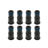 BLOX Racing 14mm Adapter Top (1in) w/Viton O-Ring & Retaining Clip (Set of 8) - BXEF-AT-14L-8
