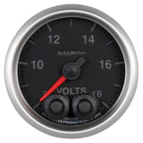 Autometer Elite 52.4mm Peak & Warn w/ Electronic Control 8-18 Volt Voltmeter - 5683