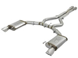 aFe MACHForce XP 3in 304 SS Cat-Back Exhausts w/ Polished Tips 15-17 Ford Mustang GT V8-5.0L/V6-3.7L - 49-33072-1P