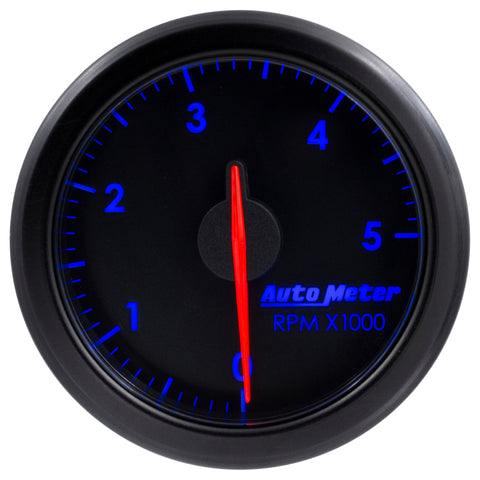 Autometer Airdrive 2-1/6in Tachometer Gauge 0-5K RPM - Black - 9198-T