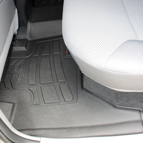 Westin 2005-2018 Toyota Tacoma Double Cab Wade Sure-Fit Floor Liners 2nd Row - Black - 72-113073