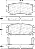 StopTech Street Brake Pads - Rear - 308.05670