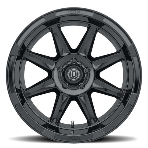 ICON Bandit 20x10 6x5.5 -24mm 4.5in BS 106.10mm Bore Gloss Black Wheel - 6020108345GB