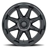 ICON Bandit 20x10 5x150 -24mm 4.5in BS 110.10mm Bore Gloss Black Wheel - 6020105545GB