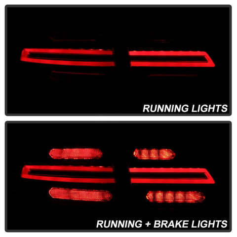 Spyder Porsche Cayenne 958 11-14 LED Tail Lights - Sequential Signal - Black - 5086853