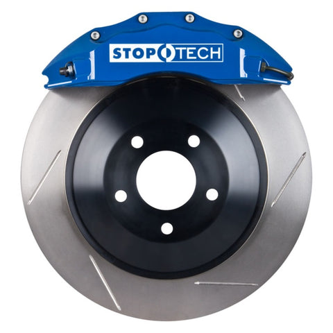 StopTech Chrysler 300C Front Touring 1-Piece BBK w/ Blue ST-60 Calipers Slotted Rotor - 82.243.6100.21