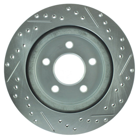 StopTech Select Sport 05-10 Ford Mustang GT Slotted and Drilled Rear Right Rotor - 227.61087R