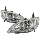 xTune 04-05 Honda Civic (Excl Hatchback/Si) OEM Style Headlights - Chrome (HD-JH-HC04-4D-AM-C) - 9042713