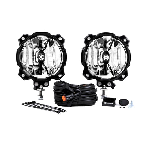 KC HiLiTES 6in. Pro6 Gravity LED Light 20w Single Mount Spot Beam (Pair Pack System) - 91301