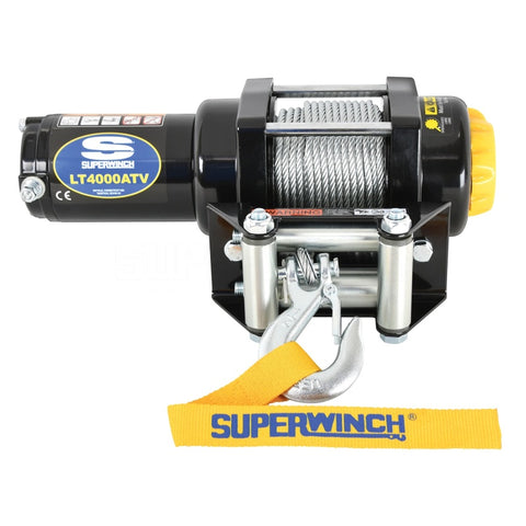 Superwinch 4000 LBS 12V DC 3/16in x 50ft Steel Rope LT4000 Winch - 1140220