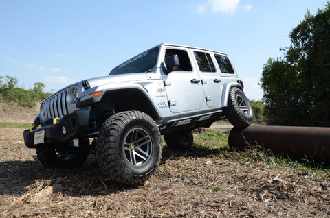 N-Fab Trail Slider Steps 18-20 Jeep Wrangler JL 4 Door SUV - SRW - Textured Black - TSJ184-TX