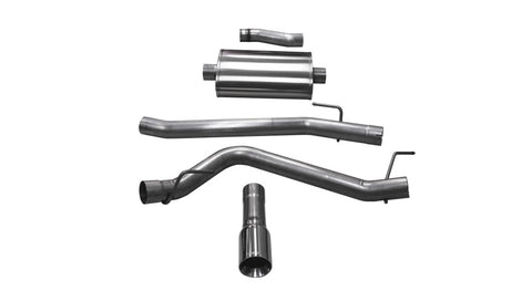 Corsa 2020 Jeep Gladiator JT 3.6L, Single Side Exit Cat-Back Exhaust w/ Single 4in Polished Tip - 21060