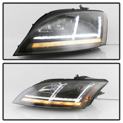 Spyder 08-15 Audi TT HID Xenon Projector Headlights w/Seq Turn Signal - Blk (PRO-YD-ATT08-HID-BK) - 5085542