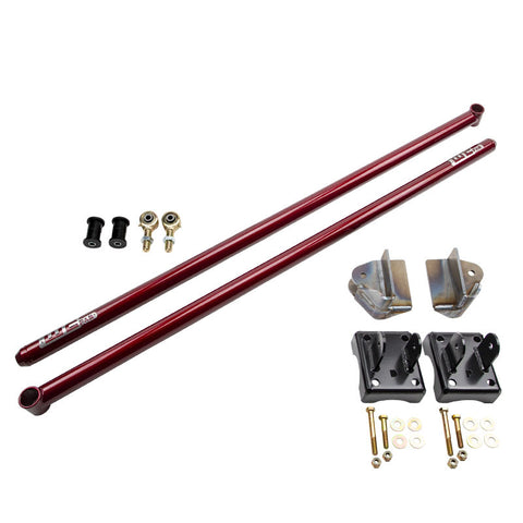 Wehrli 2011-2022 Ford Power Stroke SCLB & CCLB 68in Traction Bar KIT WCFab Red - WCF100399-RED