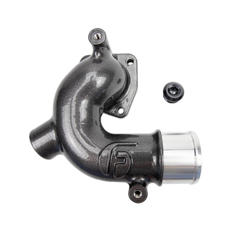 Wehrli 98-18 Dodge / Ram Cummins 5.9L/6.7L WCFab X Fleece Thermostat Housing - Gloss Black - WCF100157-GB