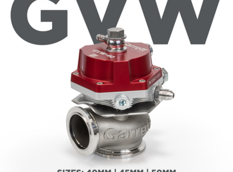 Garrett GVW-50 50mm Wastegate Kit - Red - 908829-0001