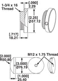 SPC Performance CUPPED 90A RUBBER FOOT - 25613